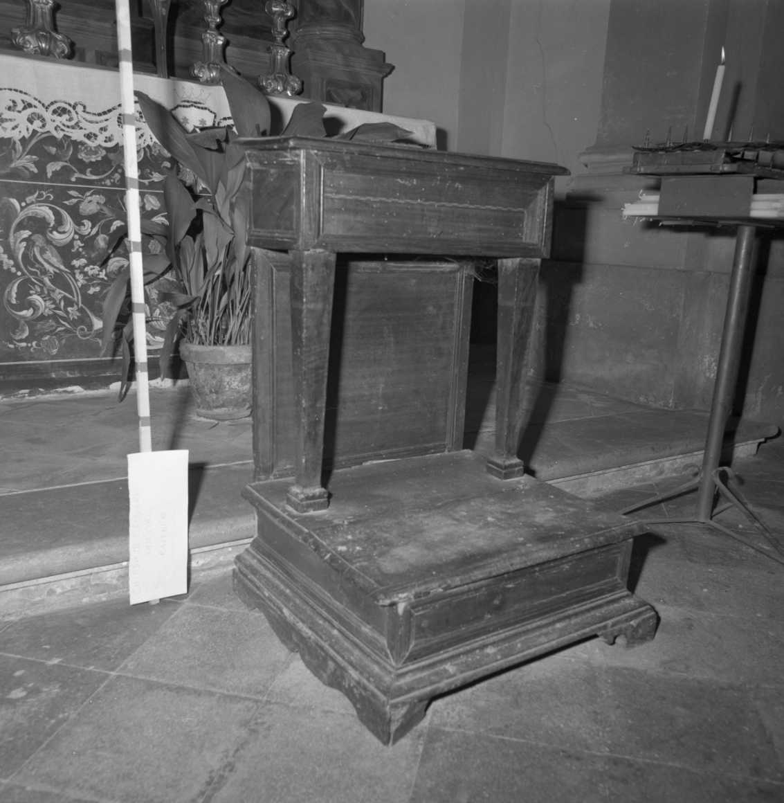 inginocchiatoio - bottega romagnola (sec. XIX)