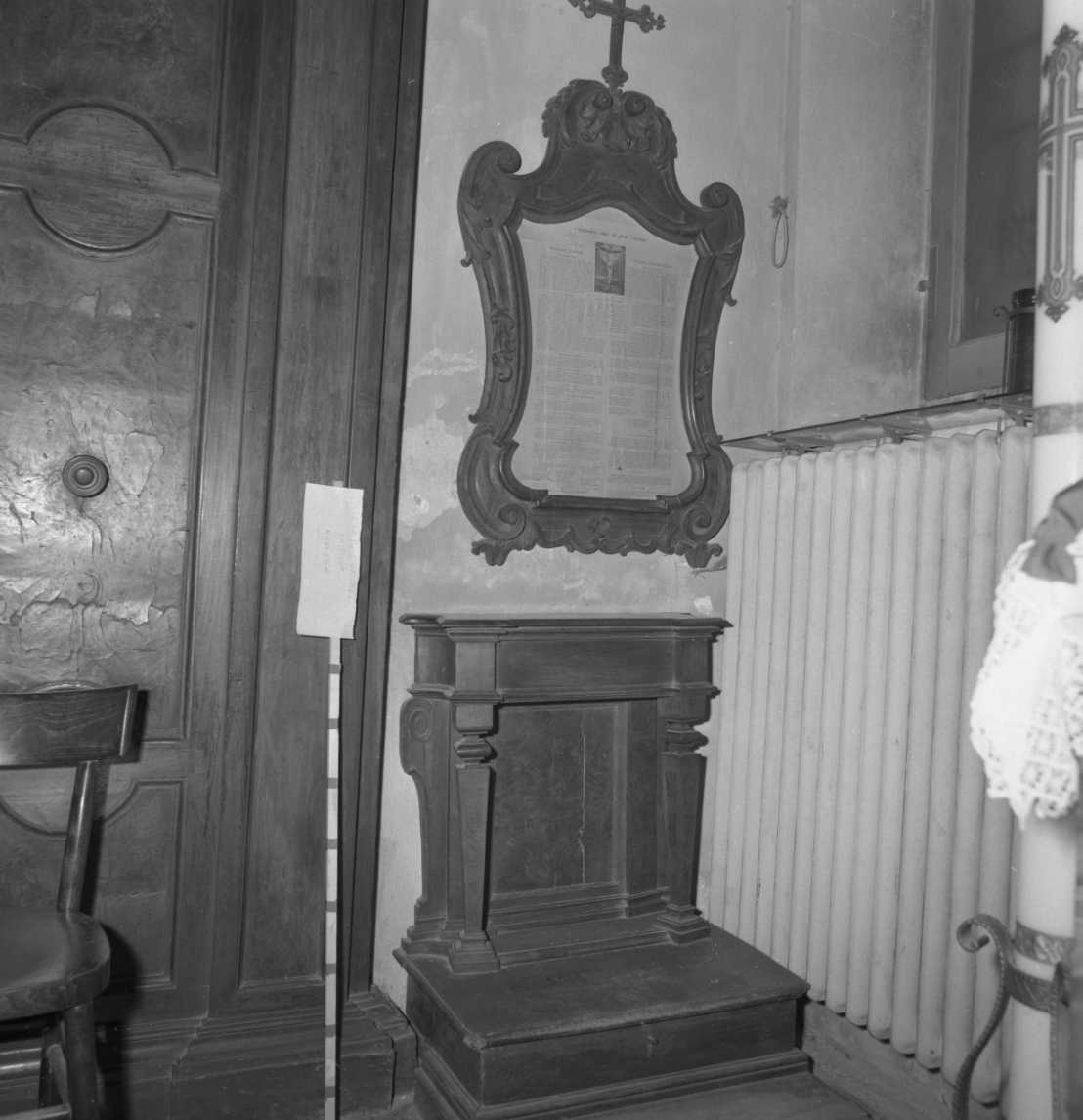 inginocchiatoio, pendant - bottega romagnola (sec. XVIII)