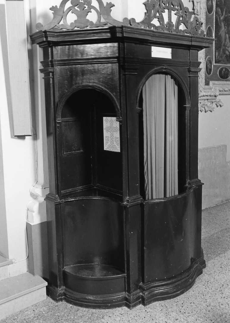 confessionale - manifattura emiliana (fine sec. XVIII)