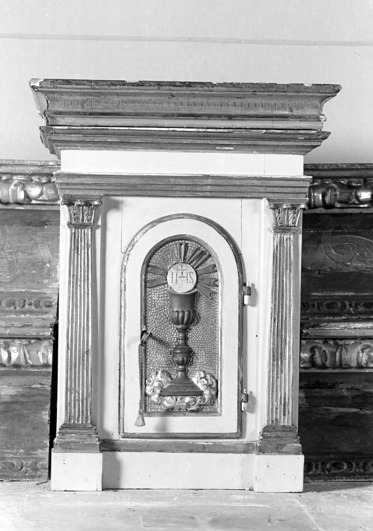 tabernacolo - a frontale architettonico - manifattura romagnola (seconda metà sec. XVIII)