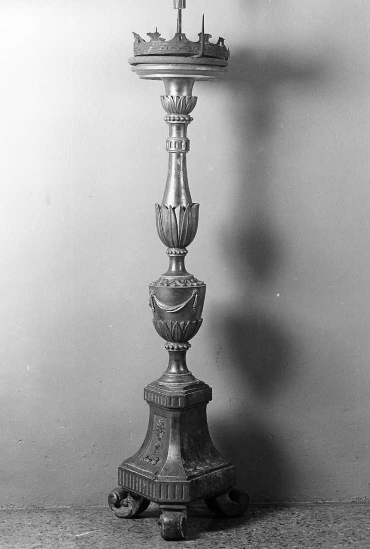 candeliere - manifattura romagnola (seconda metà sec. XIX)
