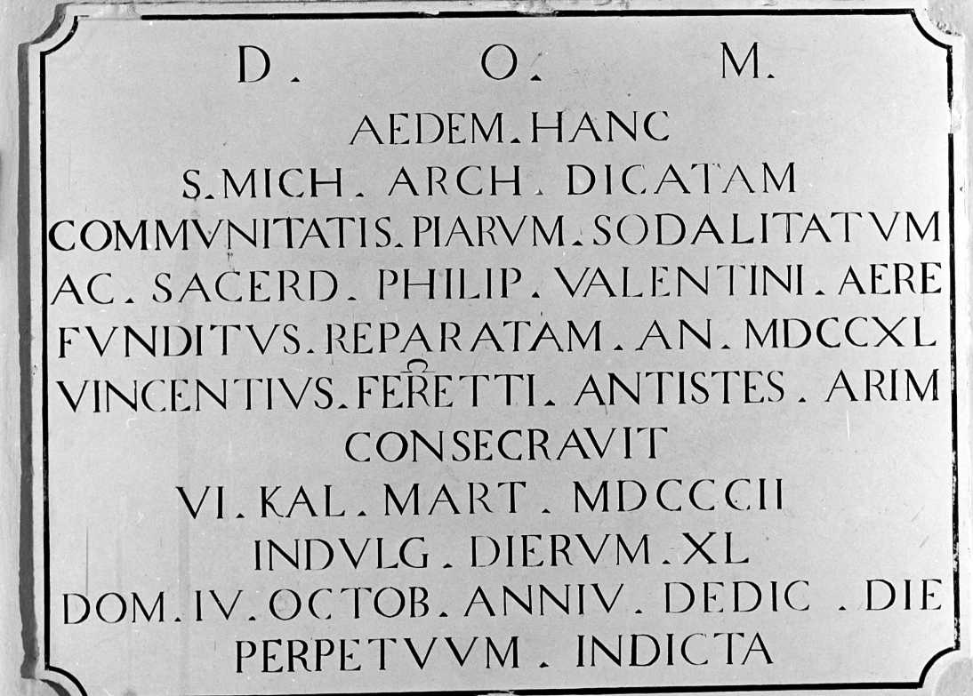 lapide celebrativa - manifattura romagnola (sec. XIX)