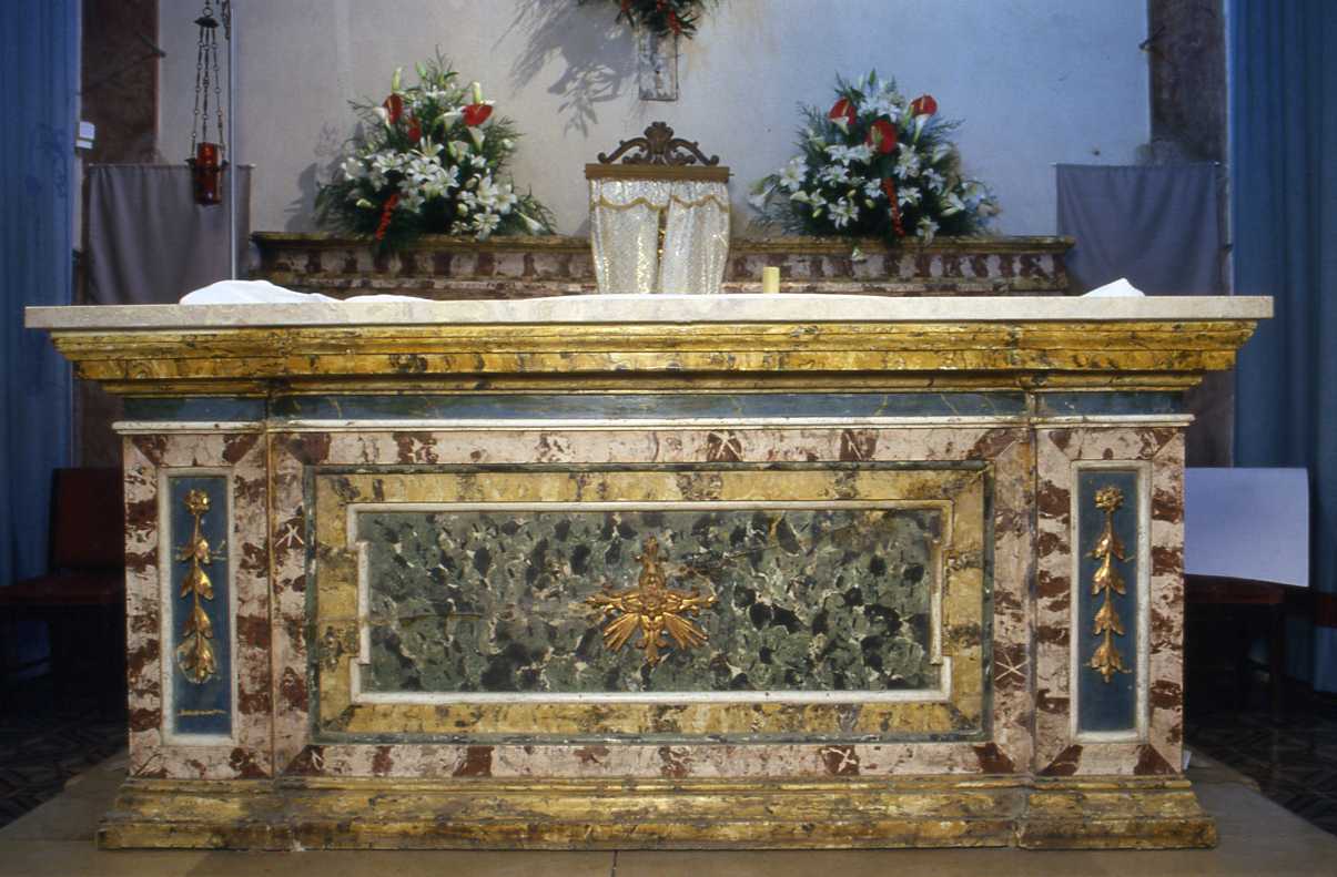 mensa d'altare - manifattura romagnola (primo quarto sec. XX)