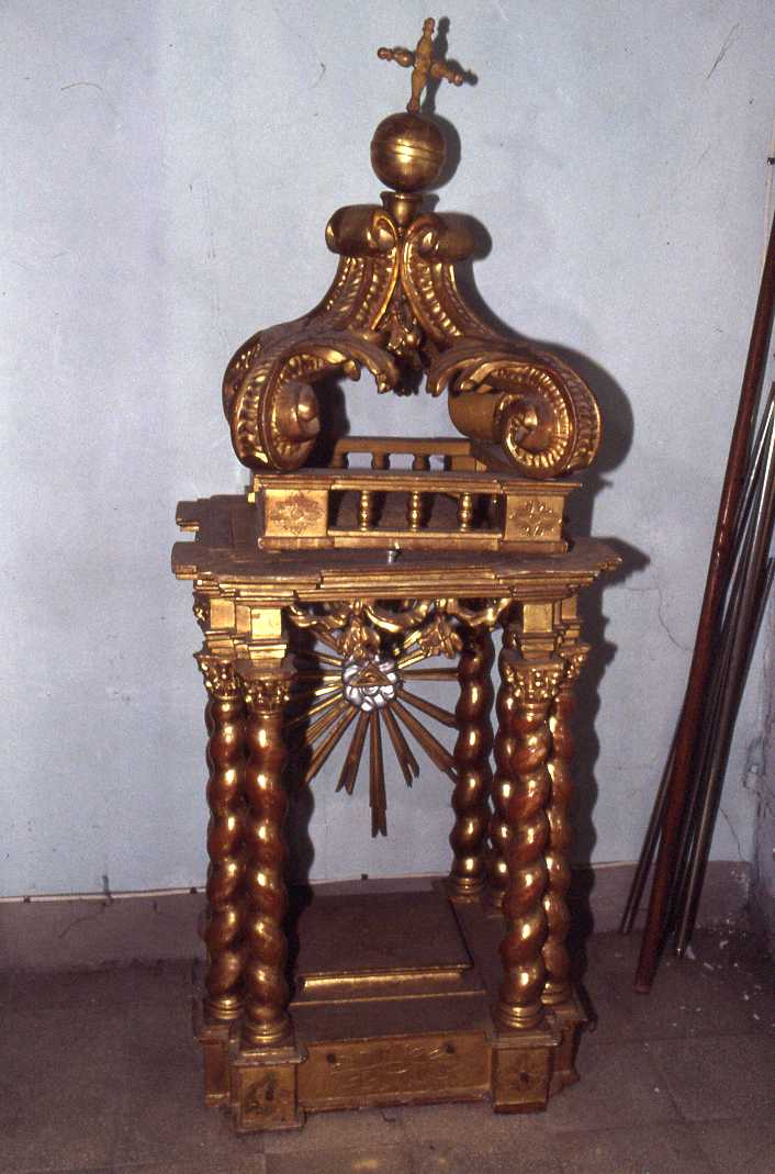 reliquiario - a ostensorio - ambito romagnolo (sec. XVIII)