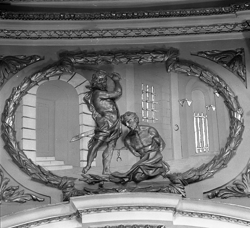 decapitazione di San Giovanni Battista (rilievo) di Trentanove Antonio (seconda metà sec. XVIII)