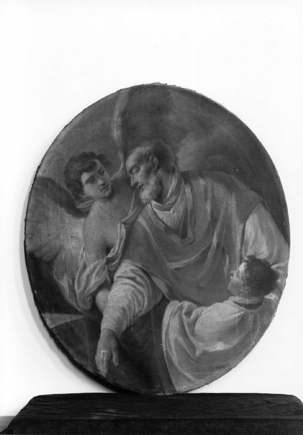 ascensione di San Carlo Borromeo sorretto da angeli (dipinto) - ambito romagnolo (metà sec. XVIII)