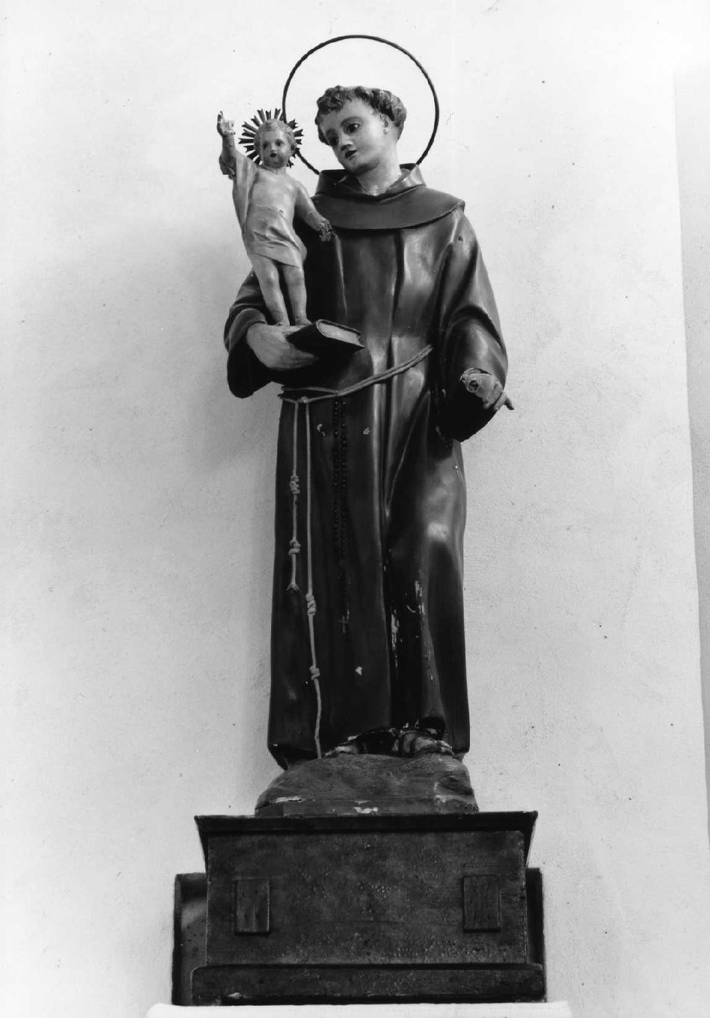 Sant'Antonio da Padova (statua) - ambito romagnolo (seconda metà sec. XIX)