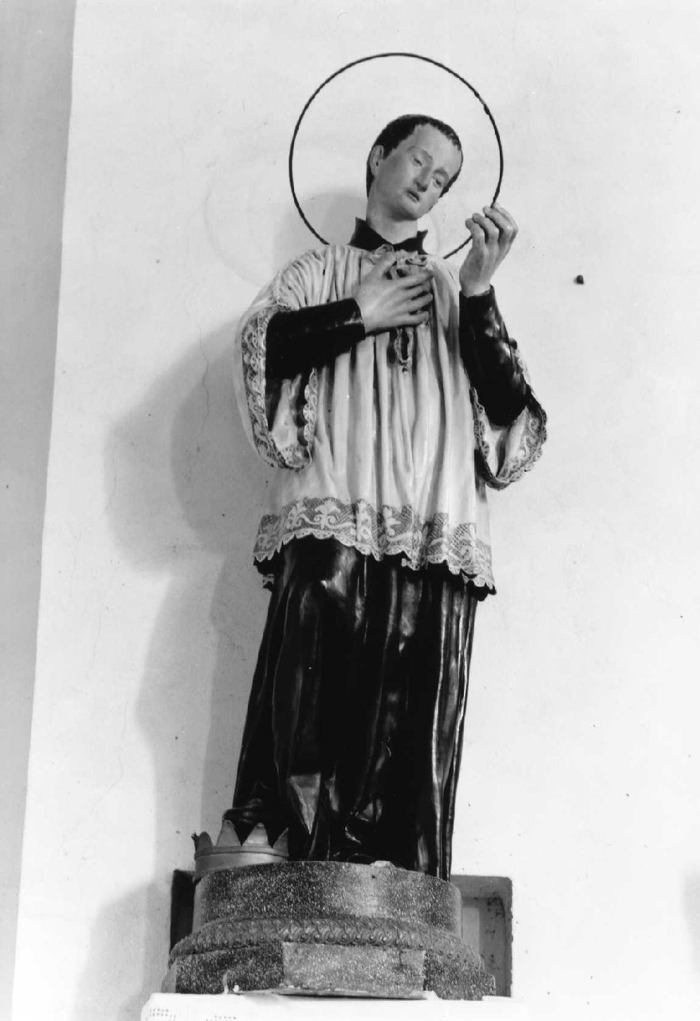 San Luigi Gonzaga (statua) - ambito romagnolo (seconda metà sec. XIX)