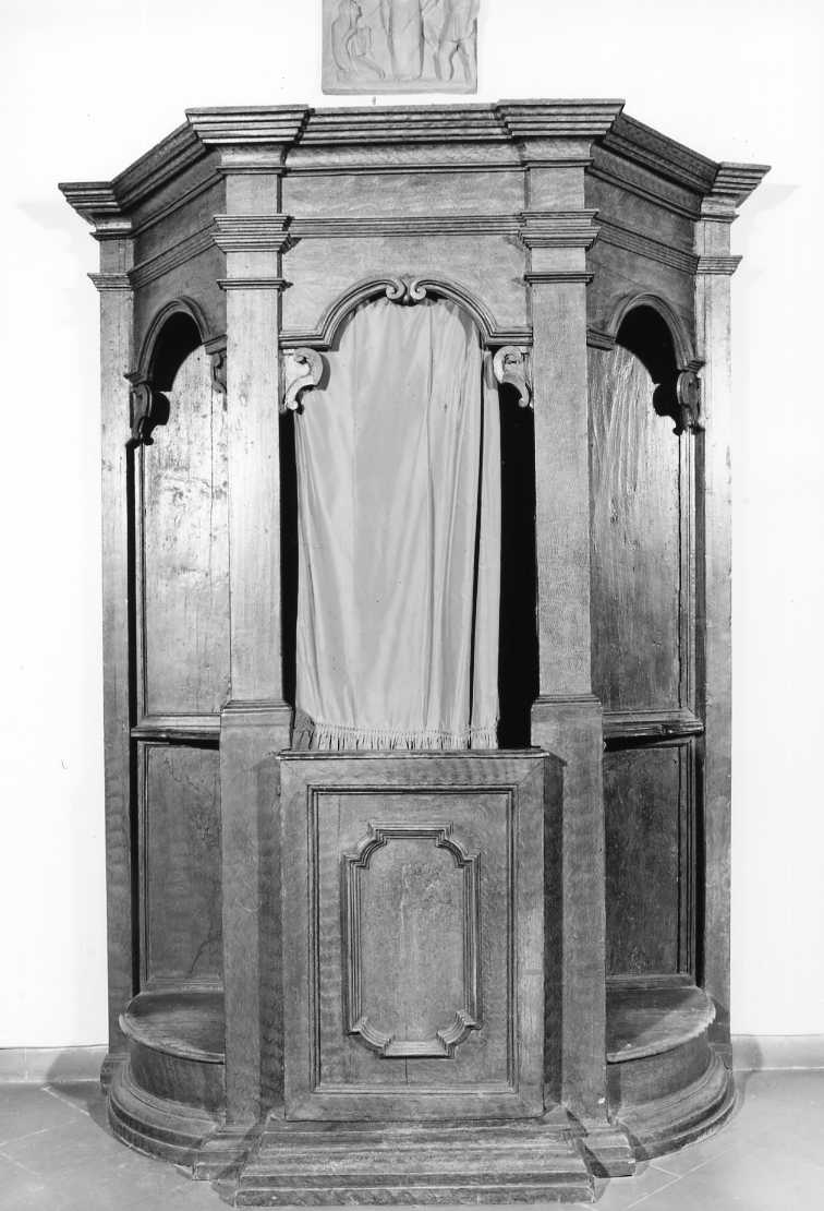 confessionale - manifattura tosco-romagnola (metà sec. XVIII)