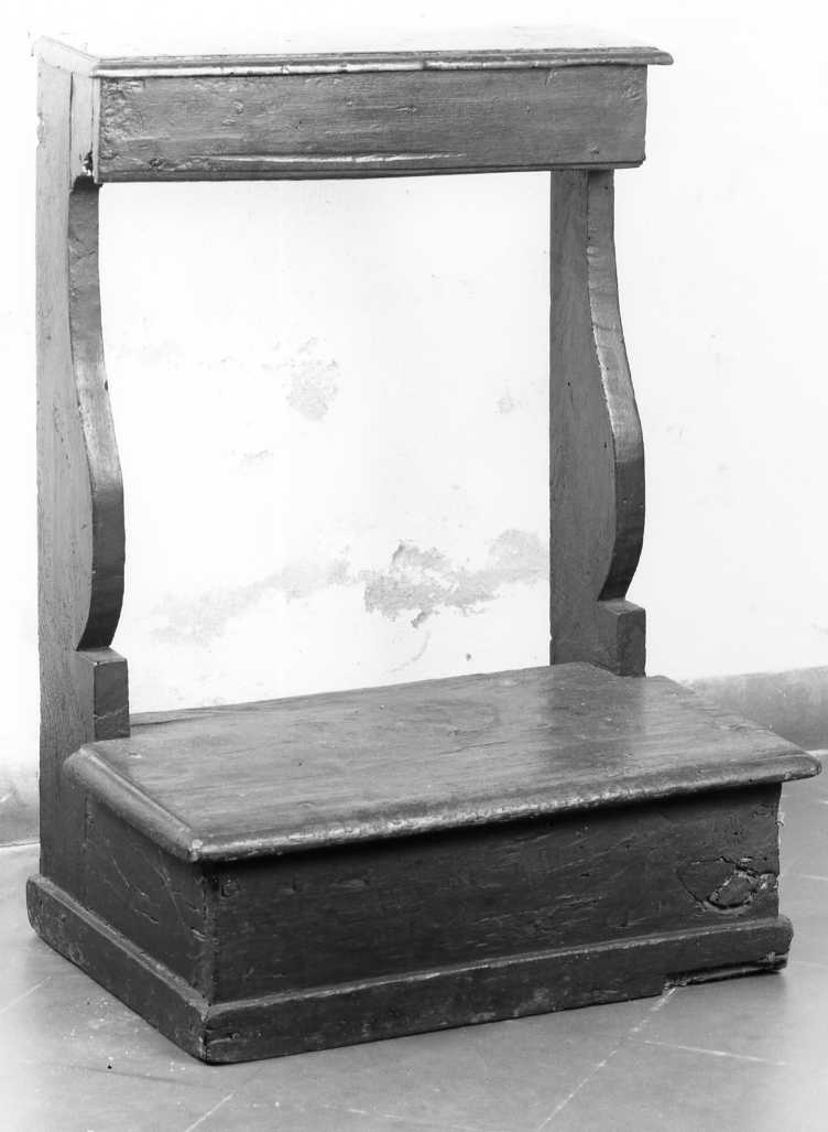 inginocchiatoio - produzione tosco-romagnola (metà sec. XIX)