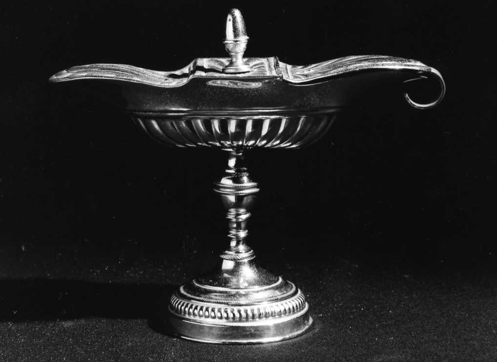 navicella portaincenso, elemento d'insieme - ambito romagnolo (prima metà sec. XX)