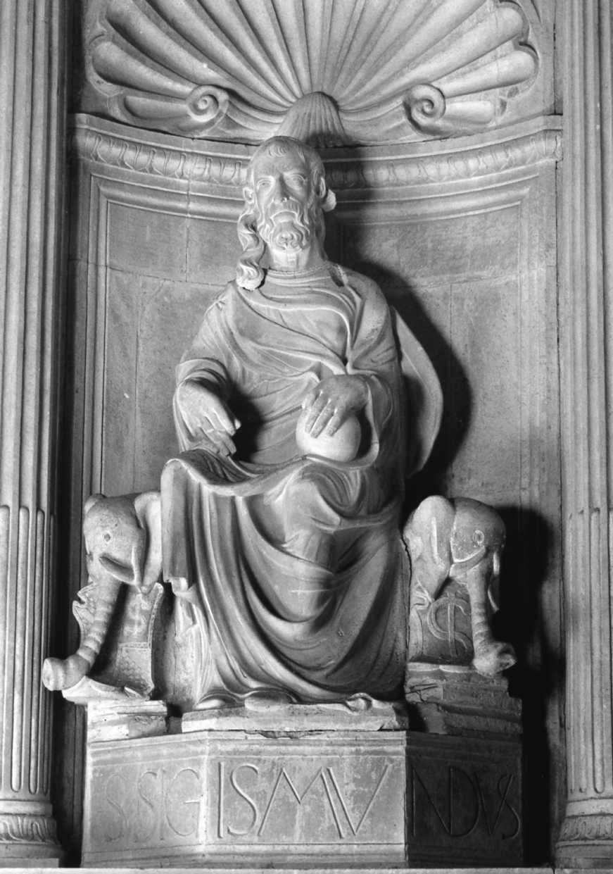 Santo (scultura) di Agostino di Duccio (e aiuti) (sec. XV)