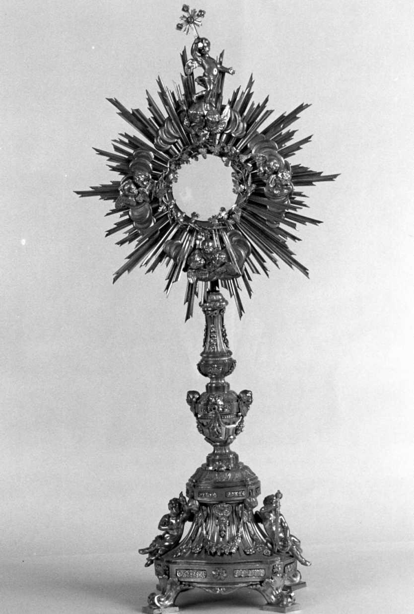 ostensorio - a raggiera - manifattura bolognese (fine sec. XVIII)