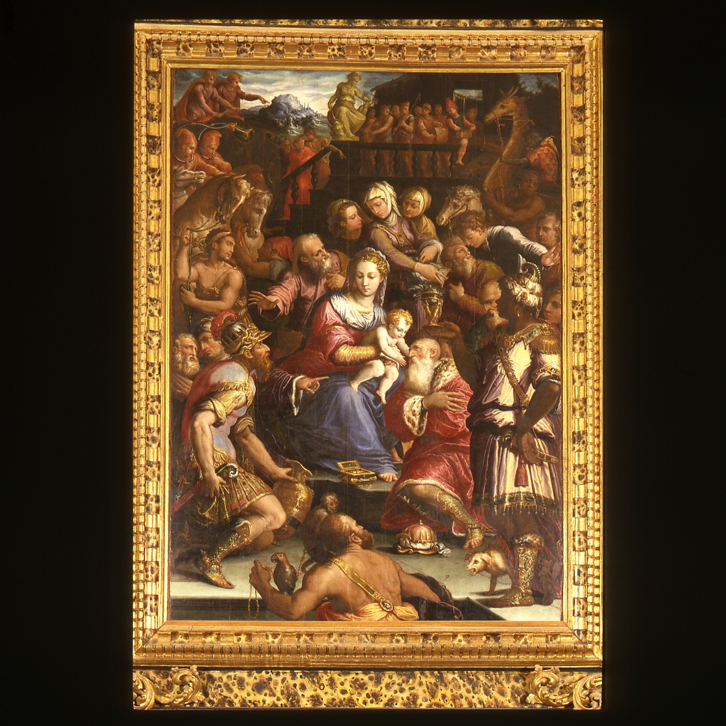adorazione dei magi (dipinto) di Vasari Giorgio (sec. XVI)