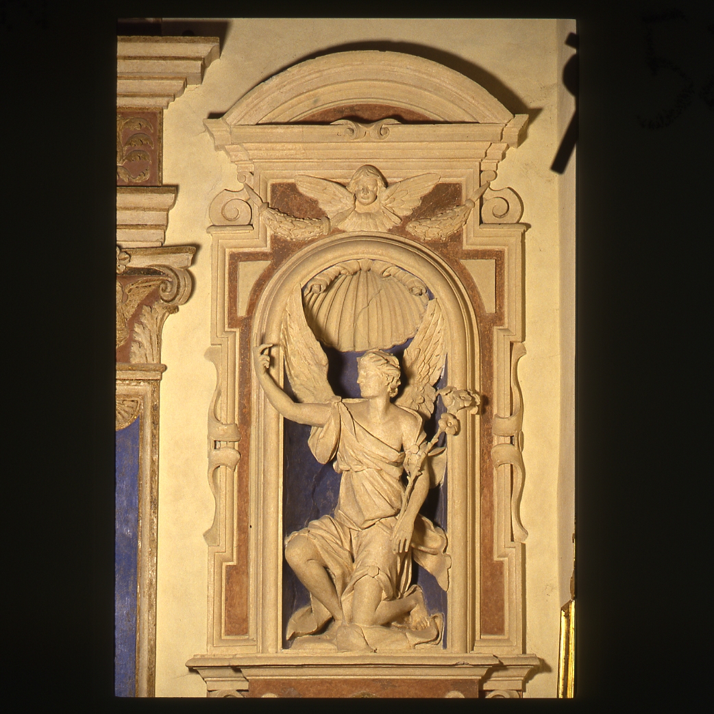 angelo annunciante (statua) - bottega emiliana (metà sec. XVI)