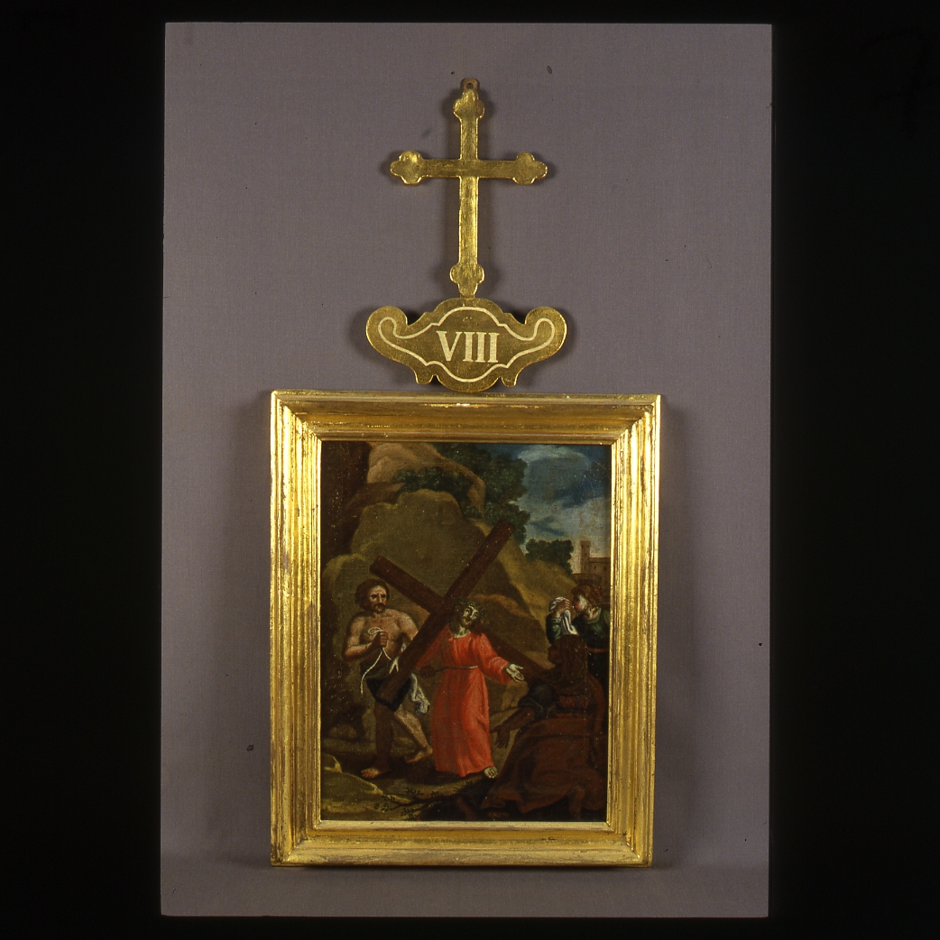 stazione VIII: Gesù consola le donne di Gerusalemme (Via Crucis) - bottega emiliano-romagnola (prima metà sec. XIX)