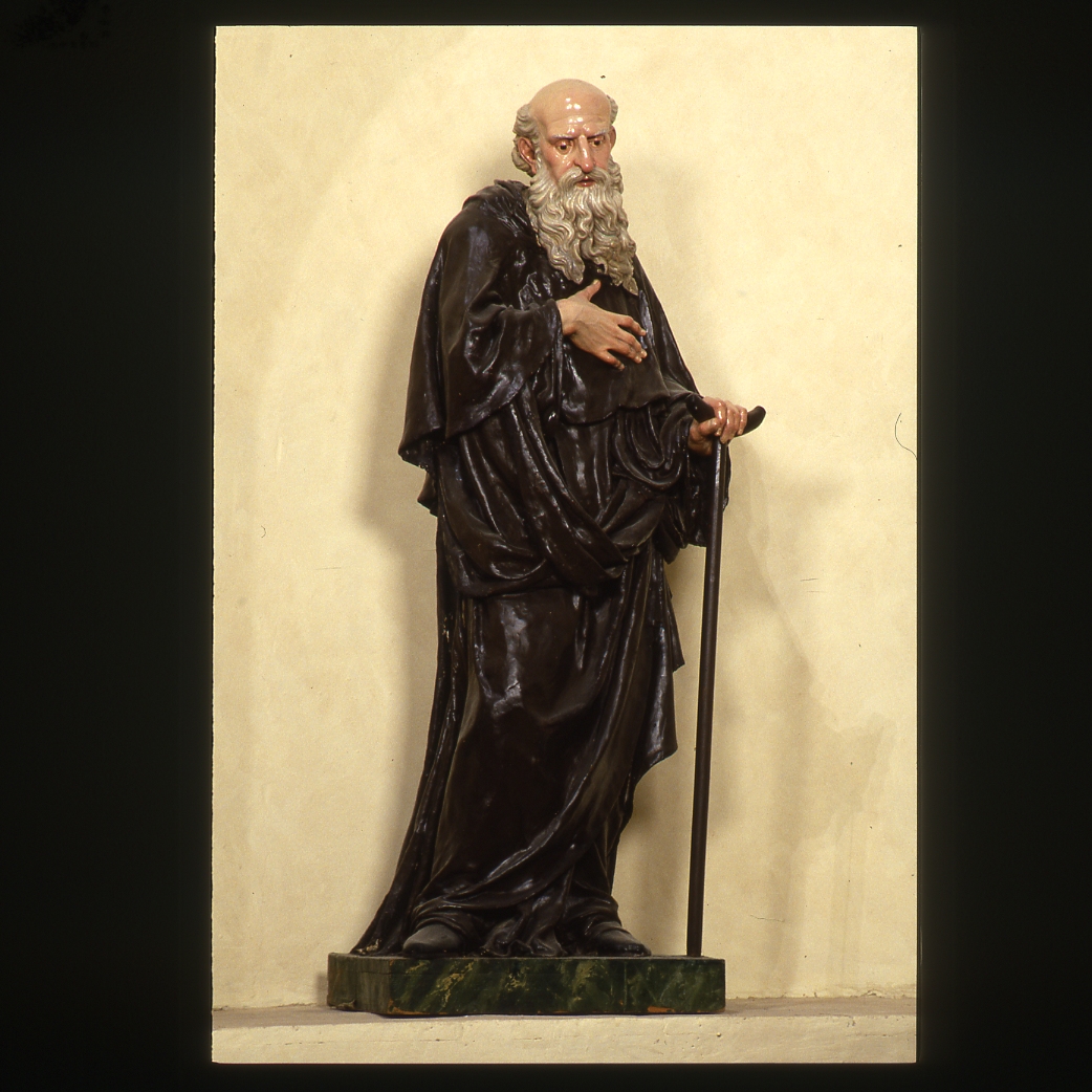 S. Antonio Abate (statua) - bottega emiliano-romagnola (seconda metà sec. XIX)