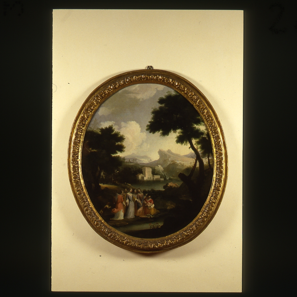 Mosè salvato dalle acque (dipinto) - ambito emiliano-romagnolo (sec. XVIII)