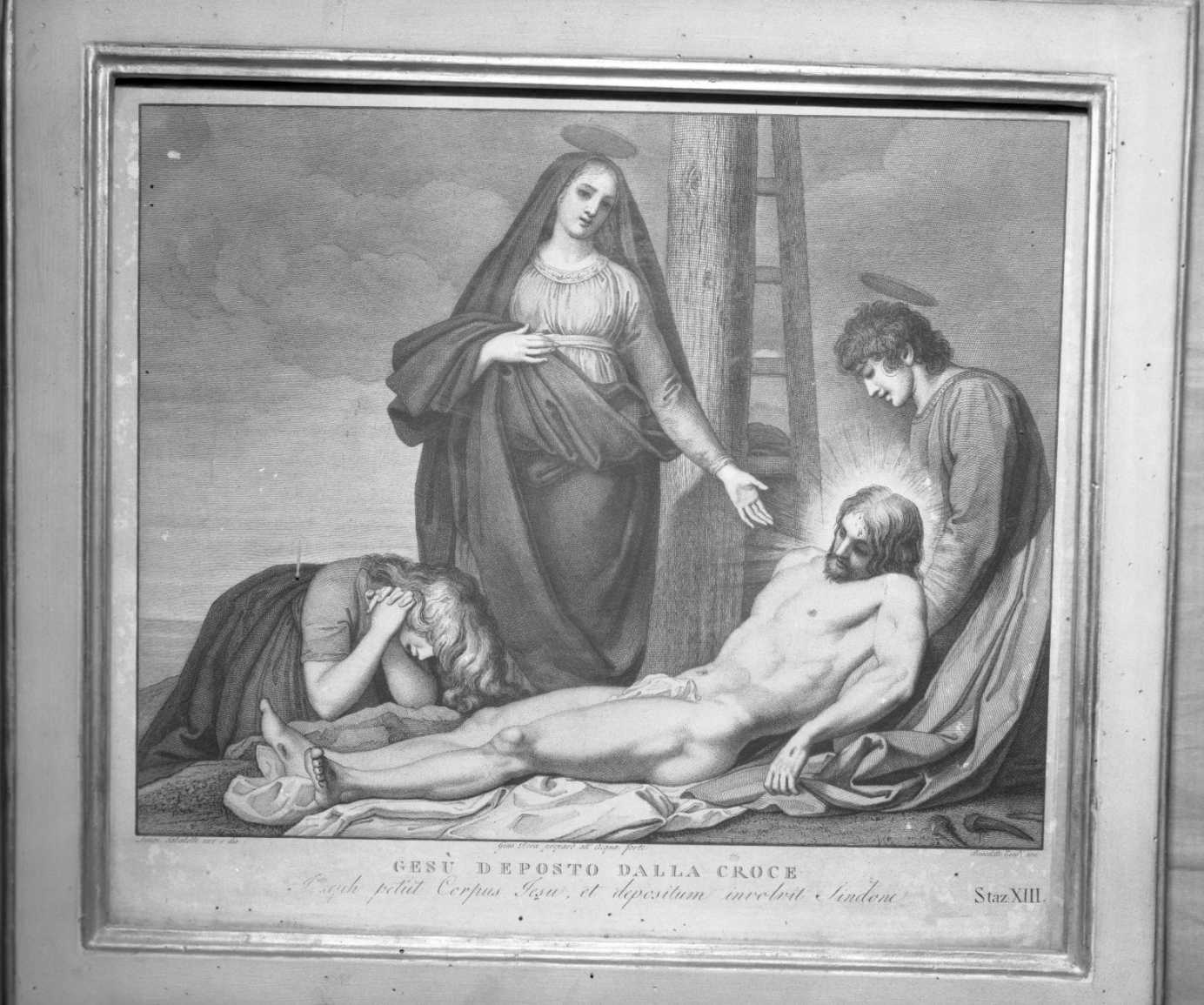 deposizione di Cristo dalla croce (dipinto) di Eredi Benedetto (seconda metà sec. XVIII)
