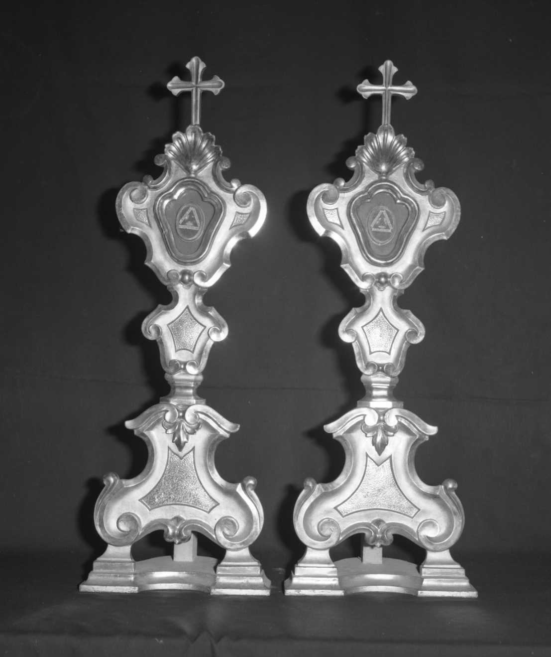 reliquiario - a ostensorio, serie - bottega romagnola (sec. XVIII)