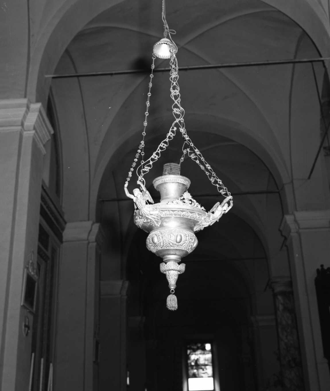 lampada pensile - bottega romagnola (sec. XIX)
