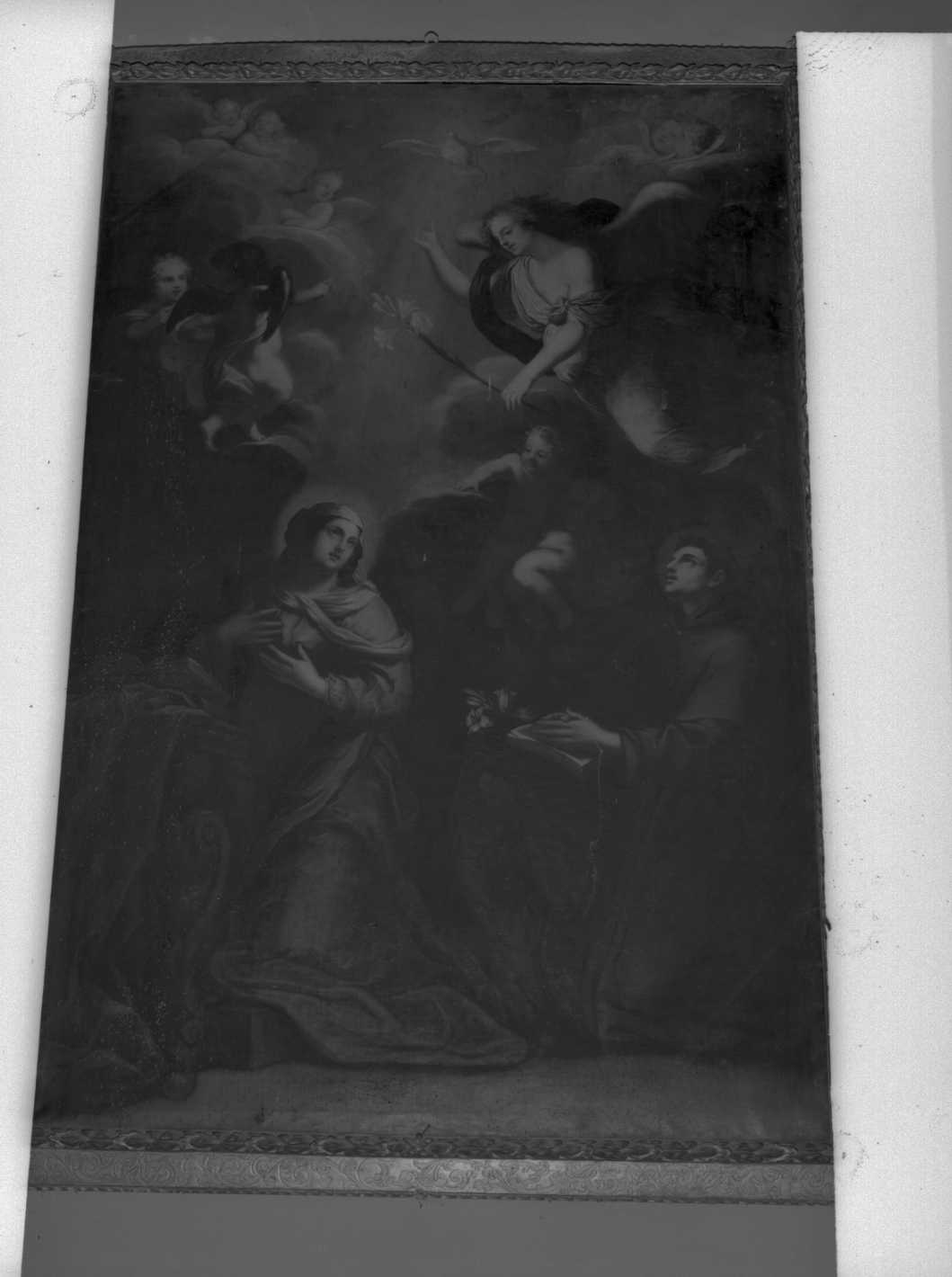 L'Annunziata e Sant'Antonio da Padova (dipinto) di Missiroli Tommaso detto Villano (prima metà sec. XVII)