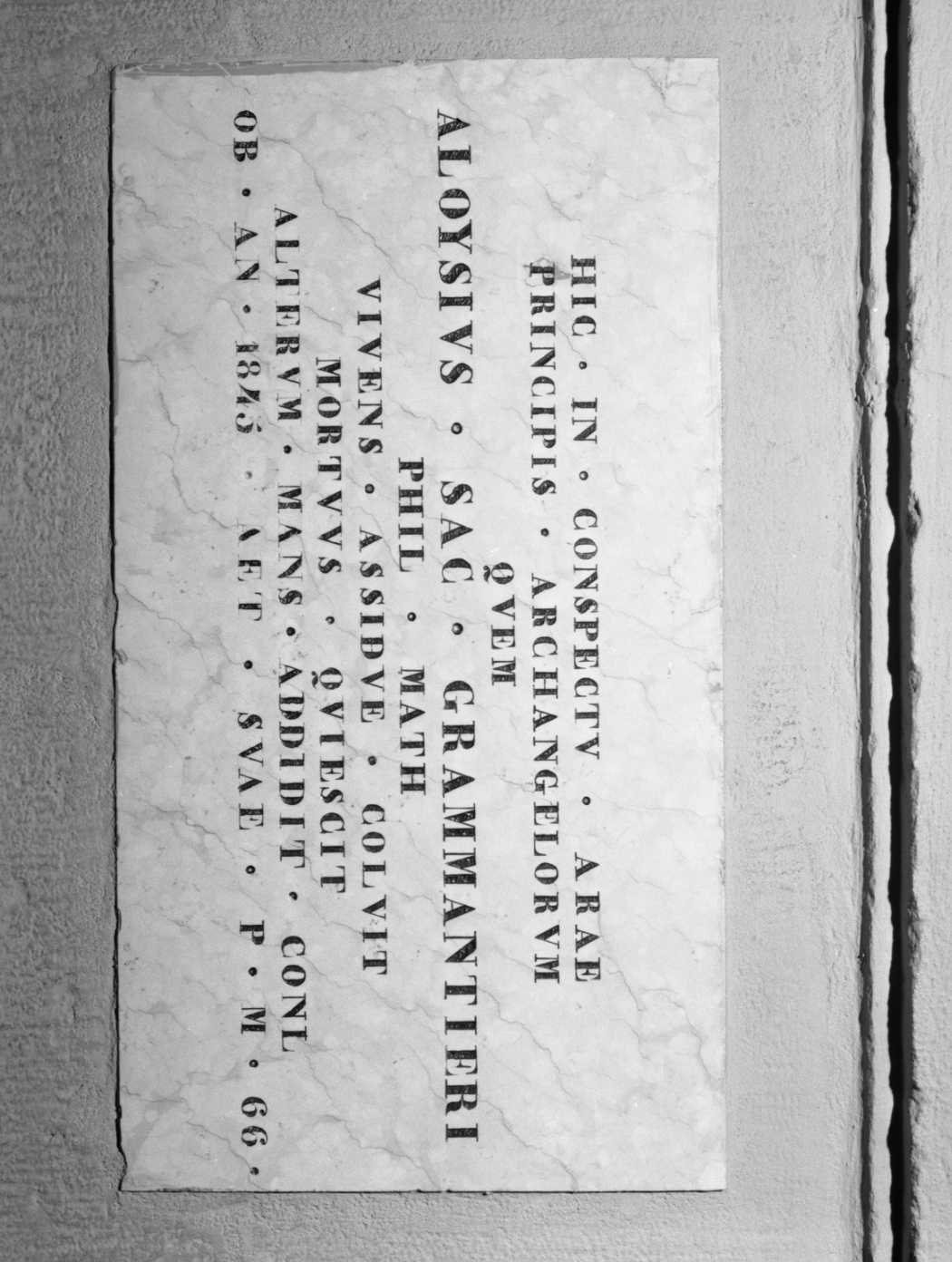 lapide tombale - bottega romagnola (sec. XIX)