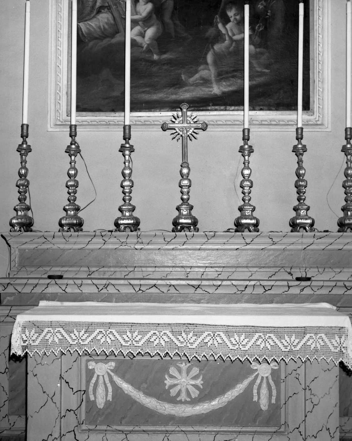 servizio d'altare, serie - bottega romagnola (fine/inizio secc. XVIII/ XIX)