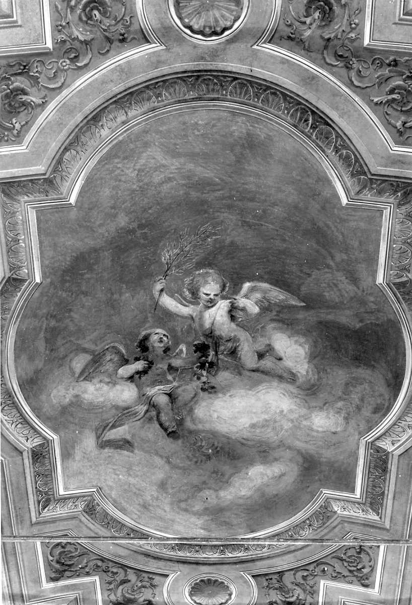 angeli e motivi decorativi fitomorfi (dipinto) di Caccioli Giuseppe Antonio, Orsoni Giuseppe (sec. XVIII)