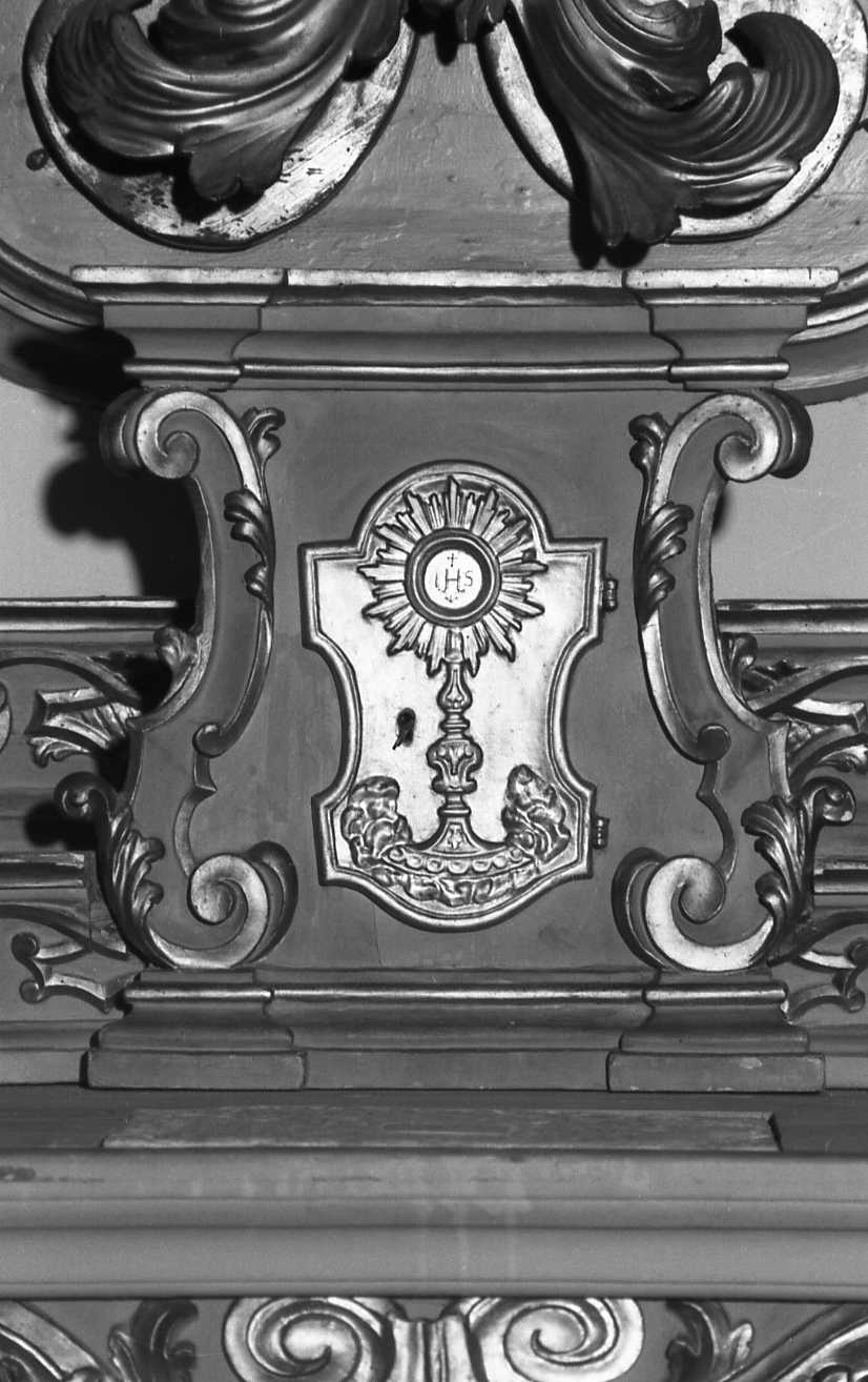 tabernacolo - a frontale architettonico - bottega romagnola (sec. XIX)