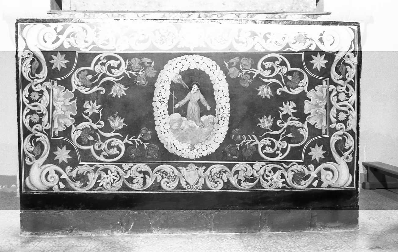 San Francesco d'Assisi riceve le stimmate (paliotto - a pannello piano) - bottega romagnola (fine/inizio secc. XVII/ XVIII)