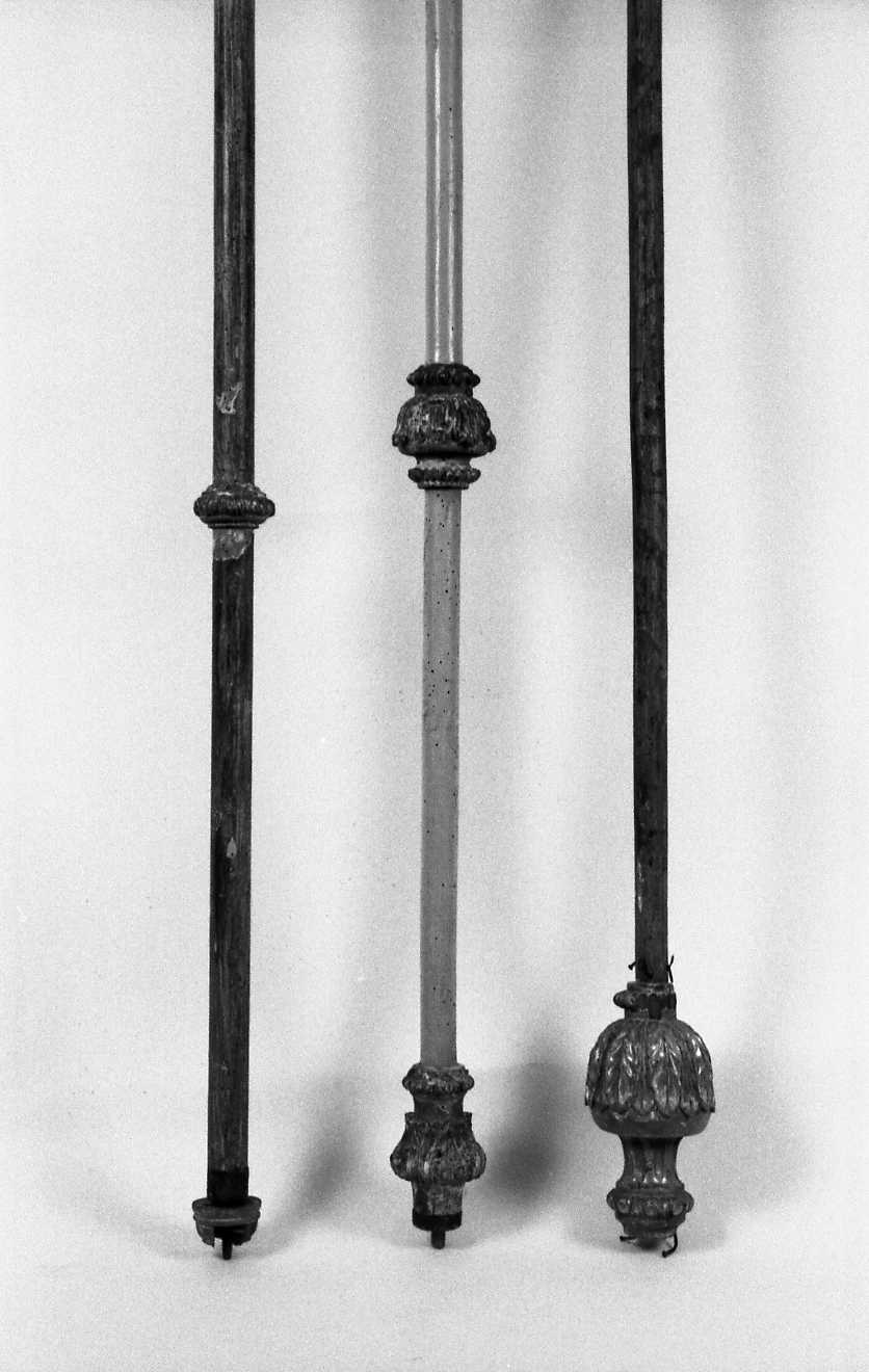 asta di baldacchino processionale - bottega romagnola (secc. XVIII/ XIX)