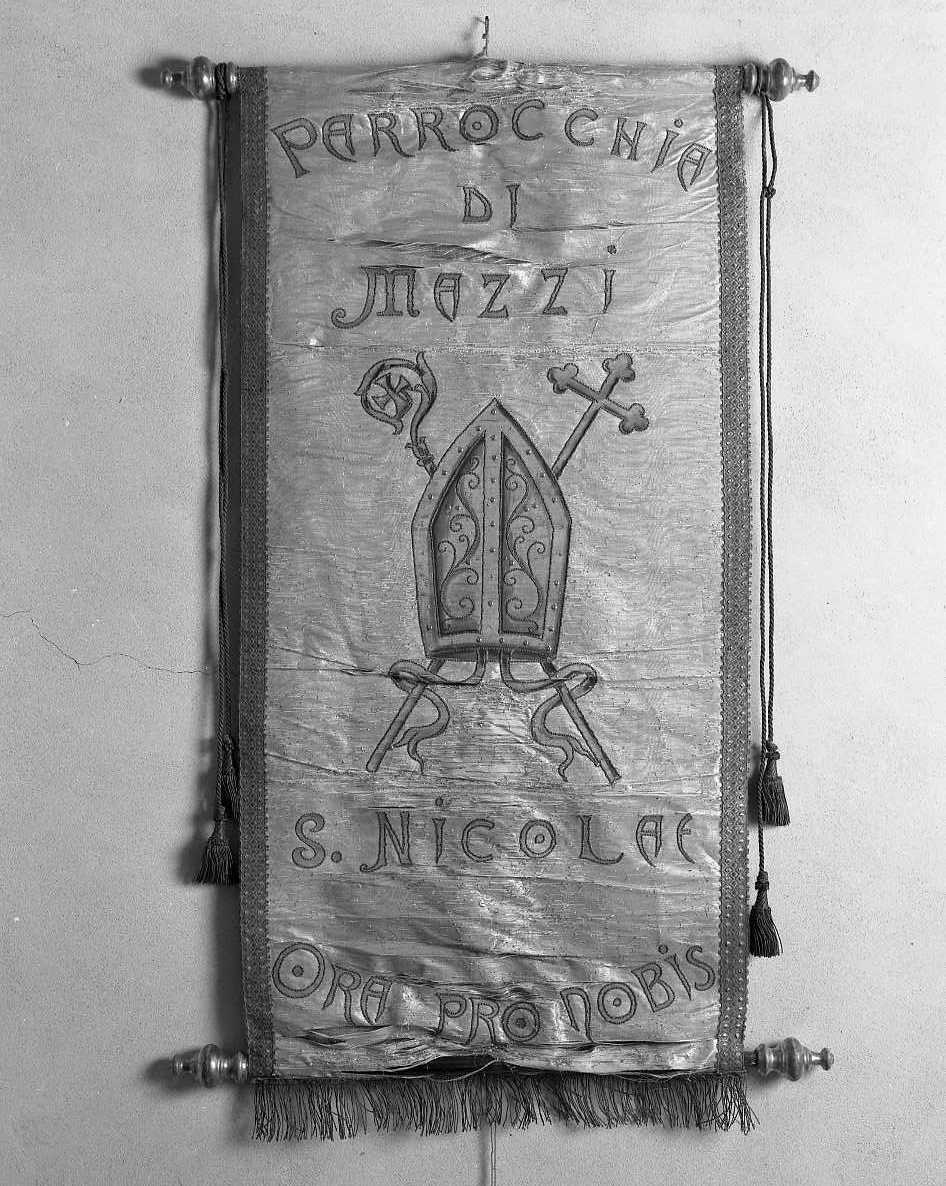 stendardo processionale - manifattura tosco-romagnola (primo quarto sec. XX)