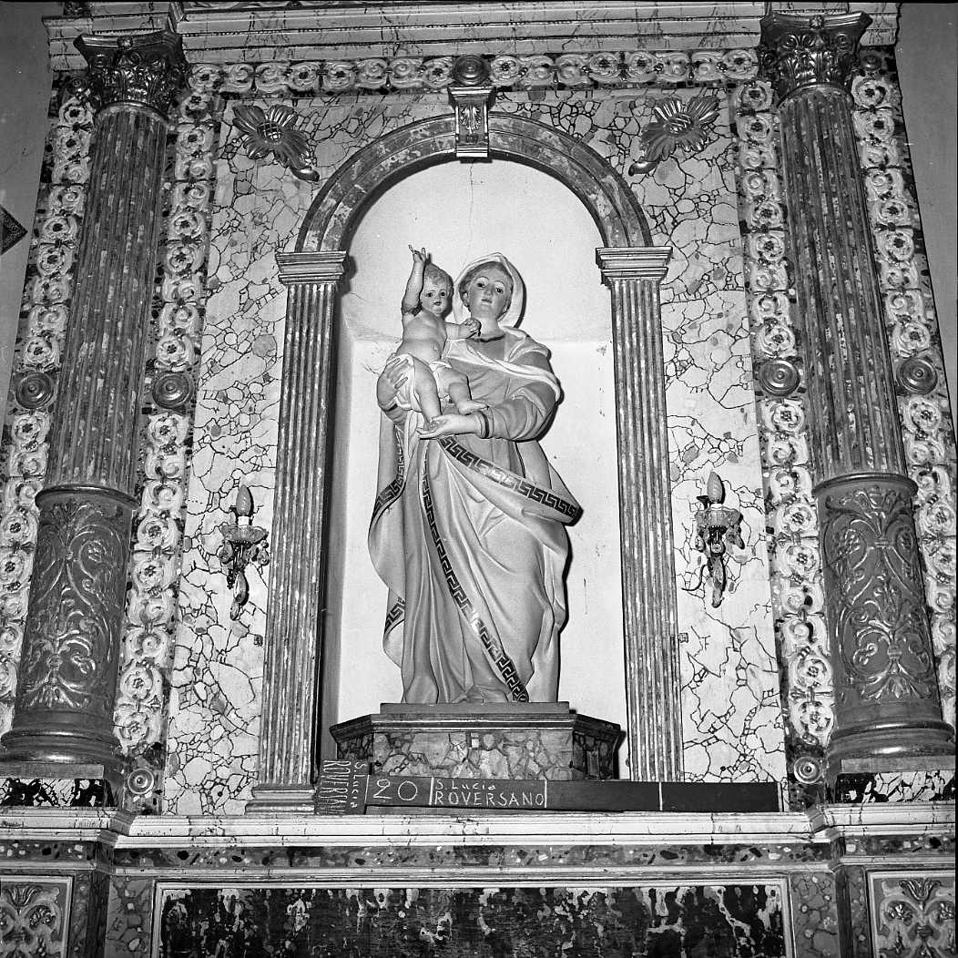 Madonna del Rosario (statua) di Ballanti Graziani Giuseppe (bottega) (sec. XIX)