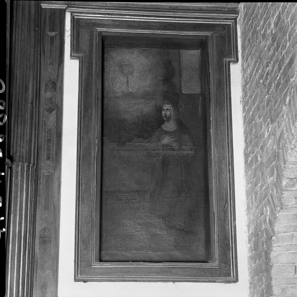 Santa Chiara (dipinto, pendant) - ambito romagnolo (prima metà sec. XVII)