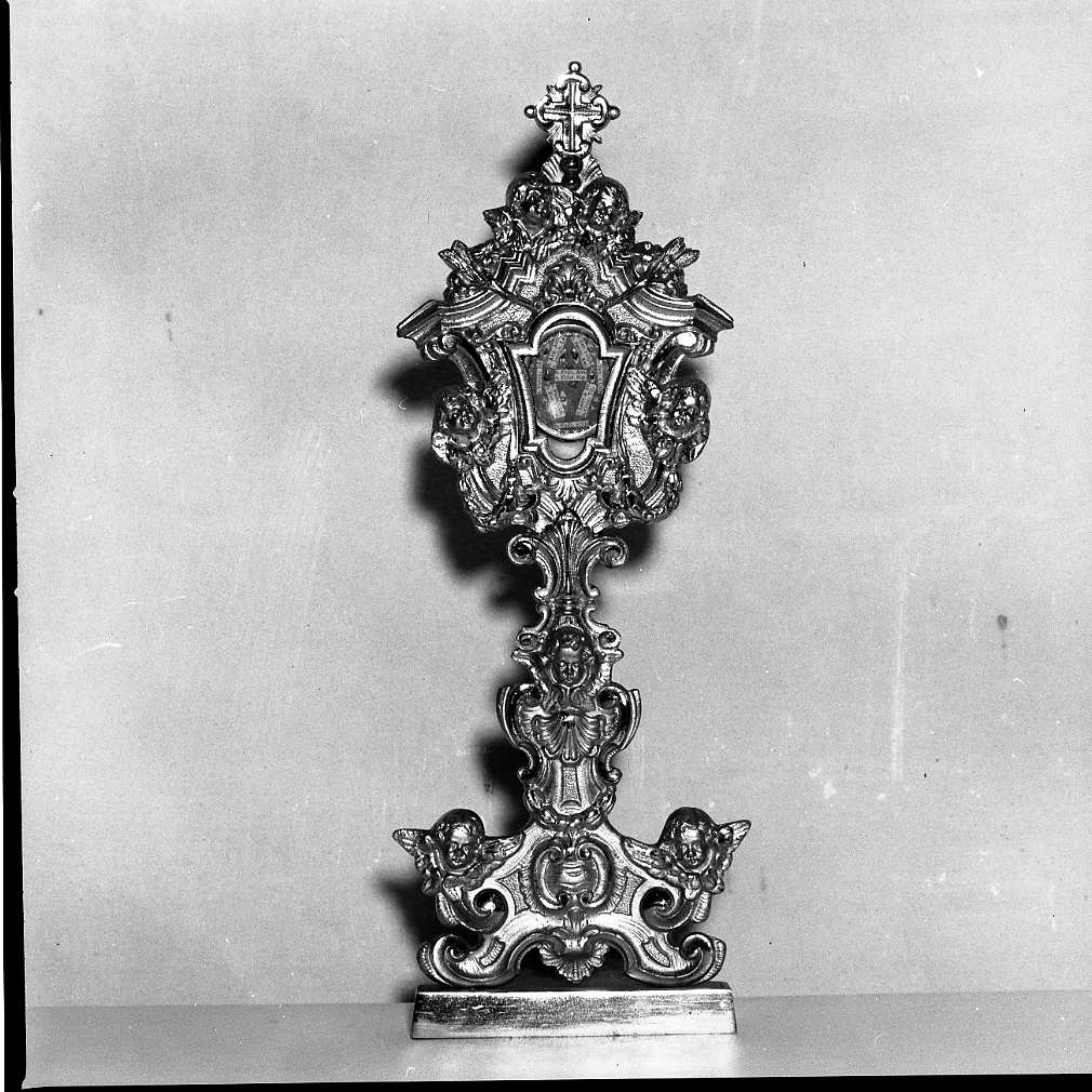 reliquiario - a ostensorio - bottega romagnola (sec. XIX)