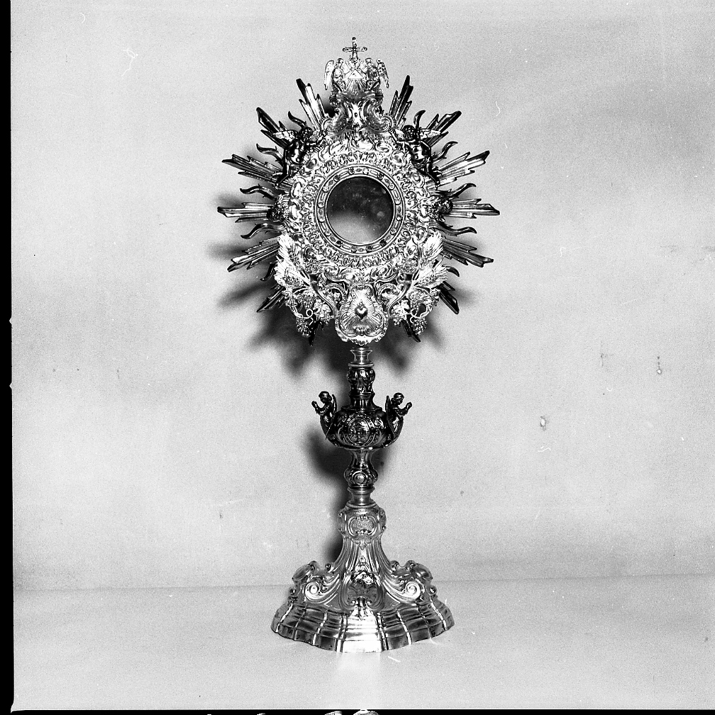 ostensorio - a raggiera - bottega romagnola (sec. XIX)