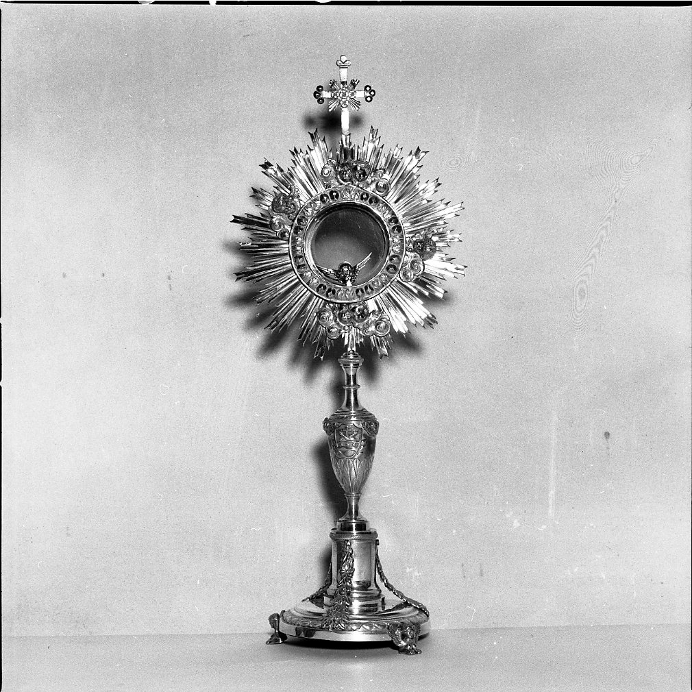 ostensorio - a raggiera - bottega romagnola (sec. XIX)