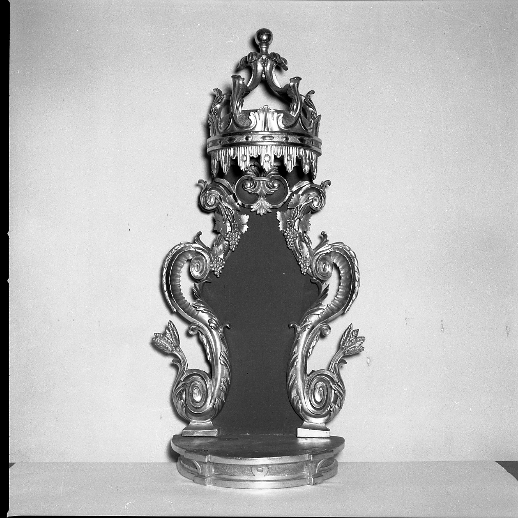 tronetto per esposizione eucaristica - bottega romagnola (sec. XIX)