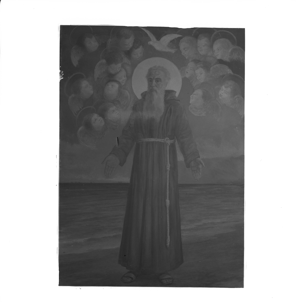 beato Cristoforo di Romagna (pala d'altare) di Ricci Giulio (attribuito) (primo quarto sec. XX)