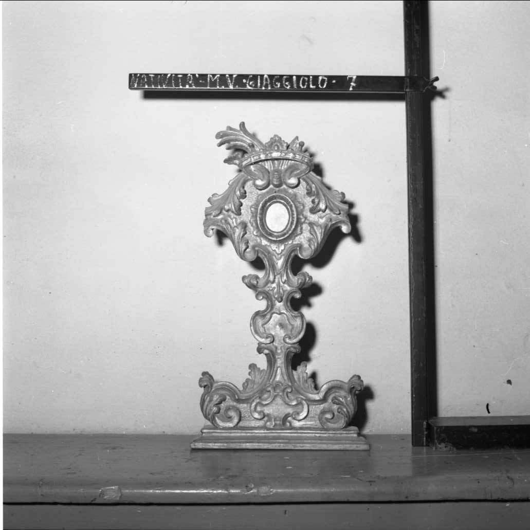 reliquiario - a ostensorio - bottega romagnola (sec. XVIII)