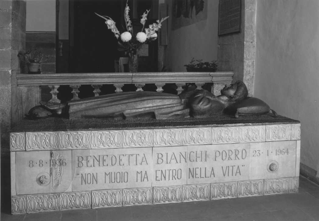 Benedetta Bianchi Porro (monumento funebre) di Biancini Angelo (seconda metà sec. XX)