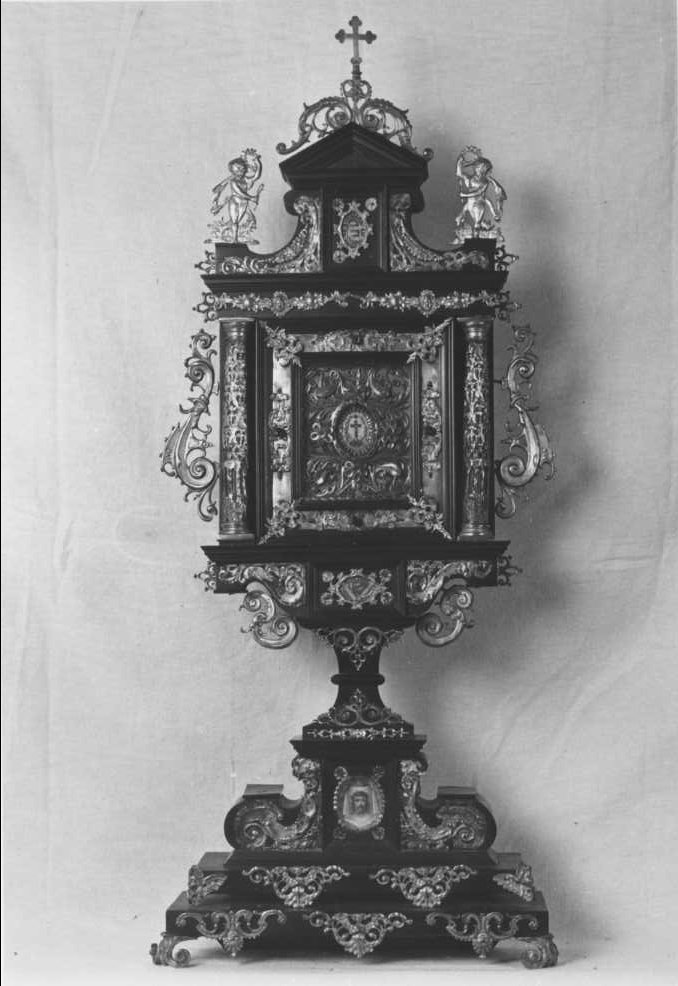 reliquiario architettonico - a tempietto - bottega romagnola (prima metà sec. XX)