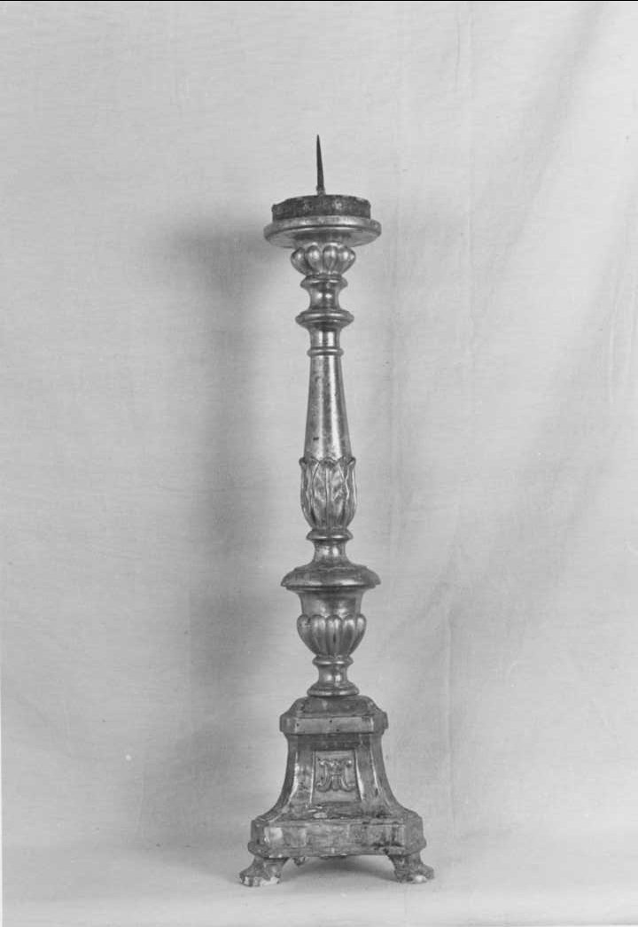 candeliere, serie - bottega romagnola (seconda metà sec. XIX)