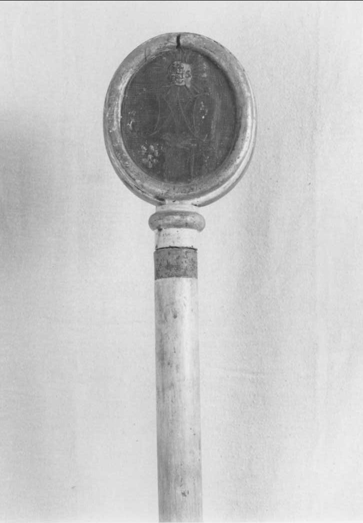 mazza processionale, serie - bottega romagnola (seconda metà sec. XIX)