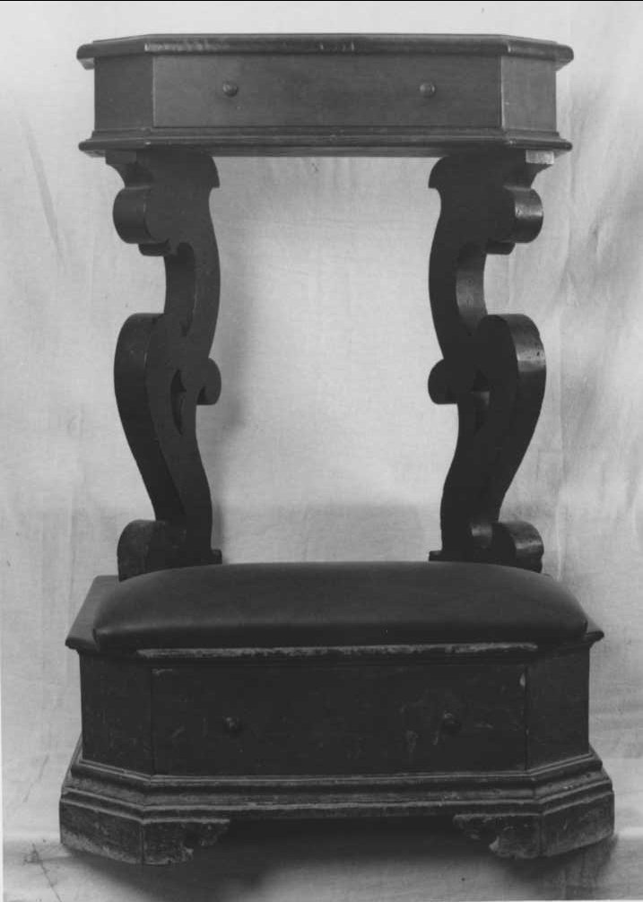 inginocchiatoio - bottega romagnola (sec. XVIII)