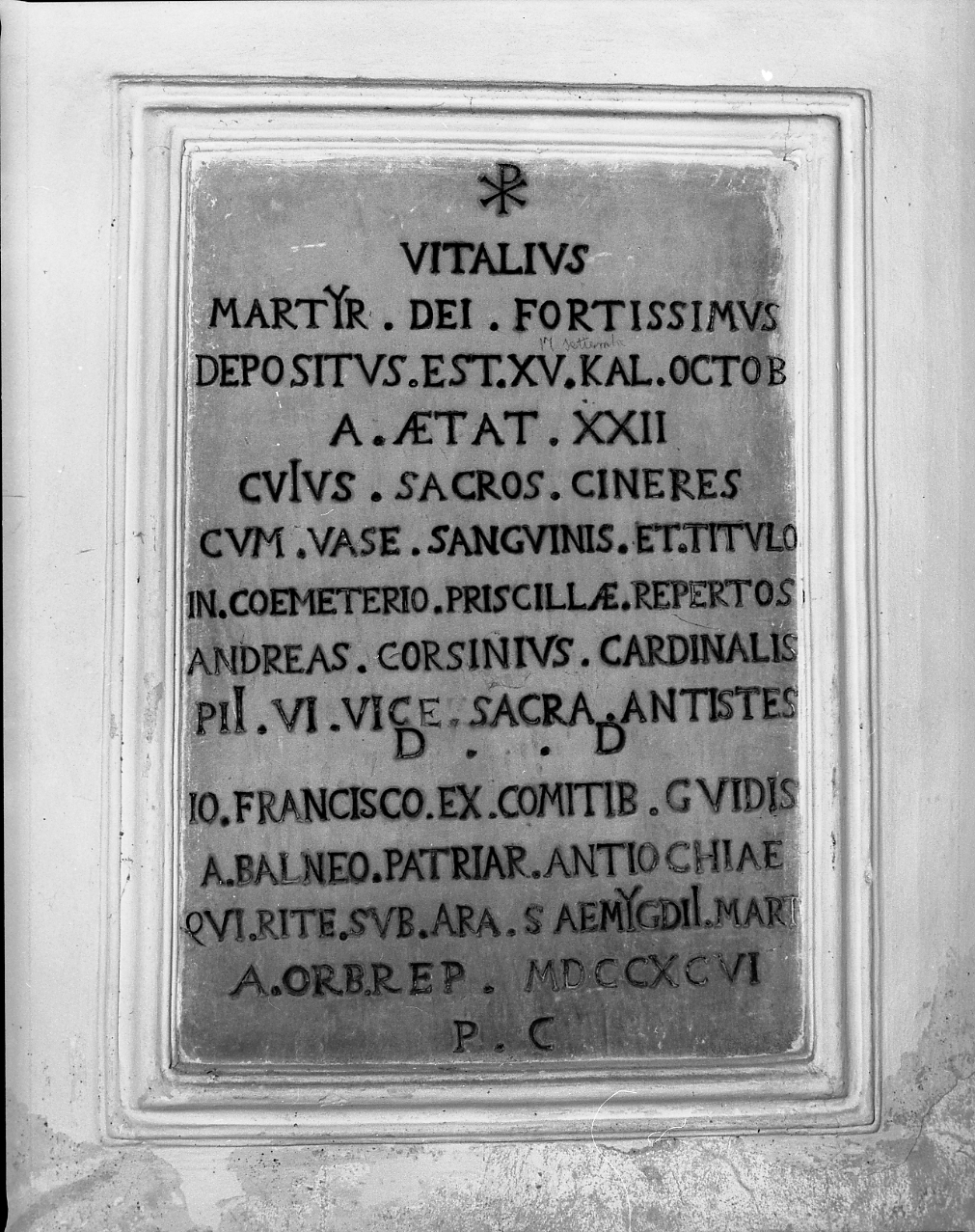 lapide documentaria - bottega romagnola (sec. XVIII)
