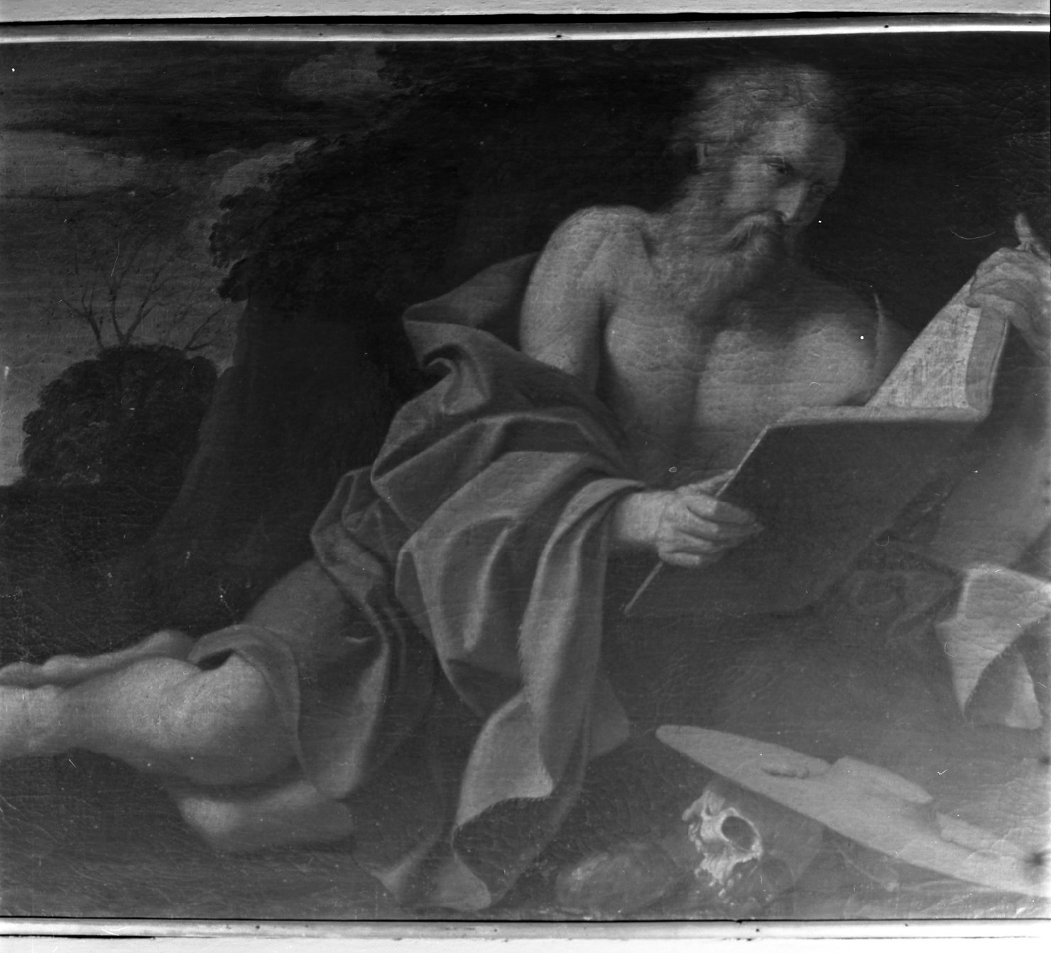 S. Giovanni evangelista; S. Girolamo (dipinto, insieme) di Massari Lucio (sec. XVII)
