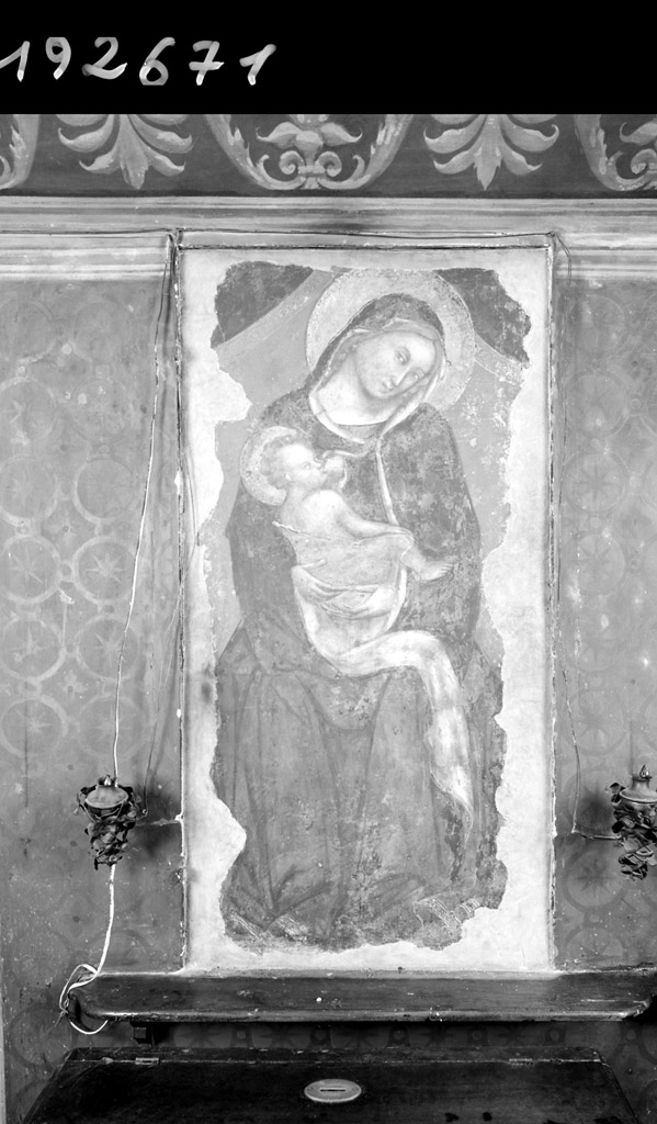 Madonna delle Grazie, Madonna che allatta il Bambino (dipinto, frammento) di Vitale da Bologna (metà sec. XIV)