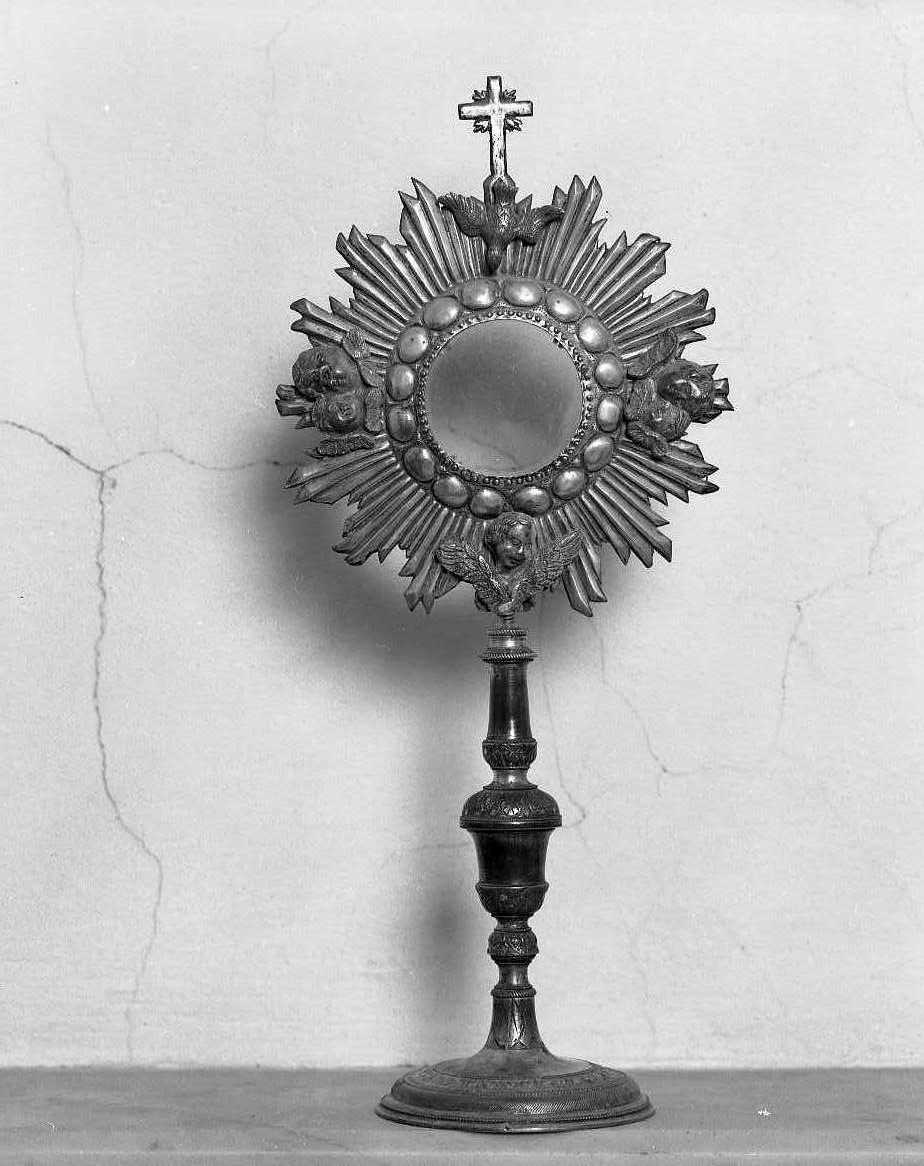ostensorio - bottega romagnola (ultimo quarto sec. XIX)